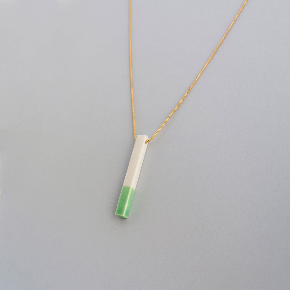 Necklace Segmento Green