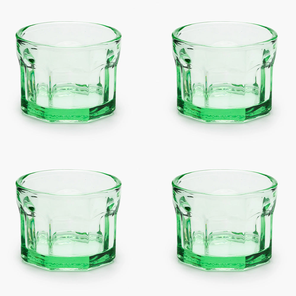 Vasos Fish & Fish Verde S (set de 4)