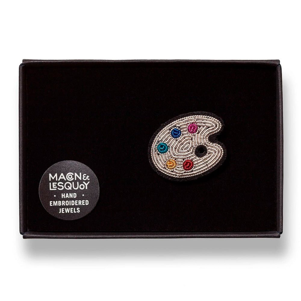 Pallet Embroidered Brooch