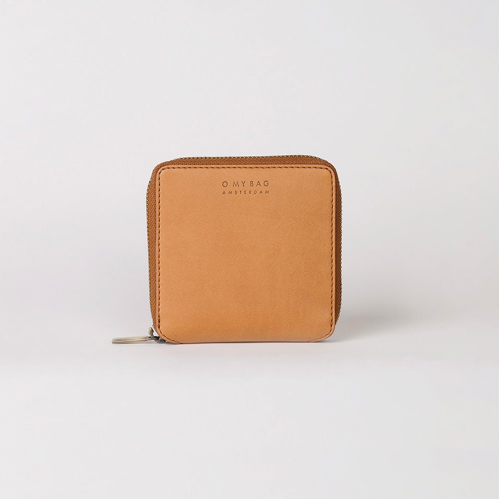 Portefeuille Sonny Square Apple En Cuir Cognac