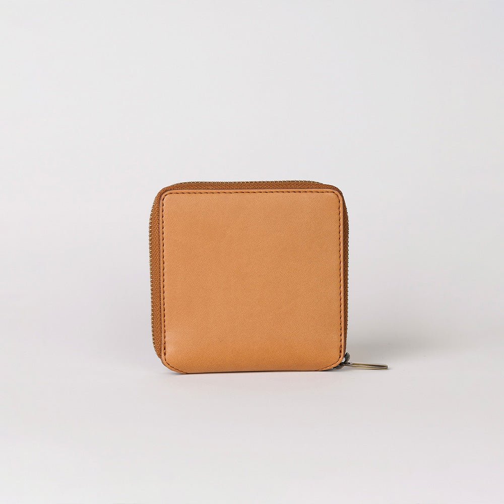 Portefeuille Sonny Square Apple En Cuir Cognac