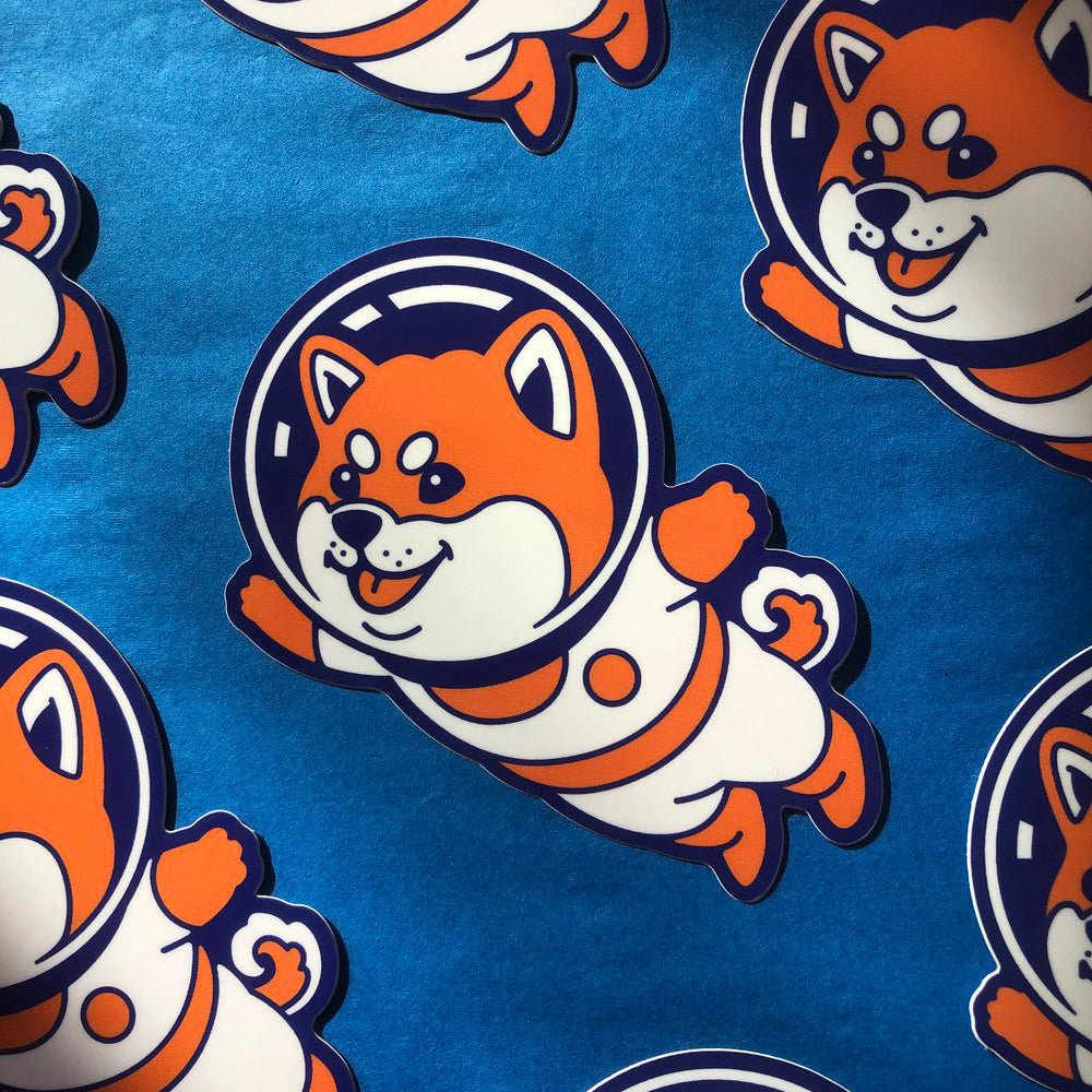 Pegatina «Space Shiba»