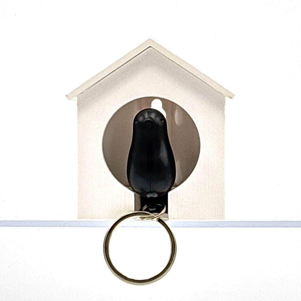 Sparrow Keyring White Black