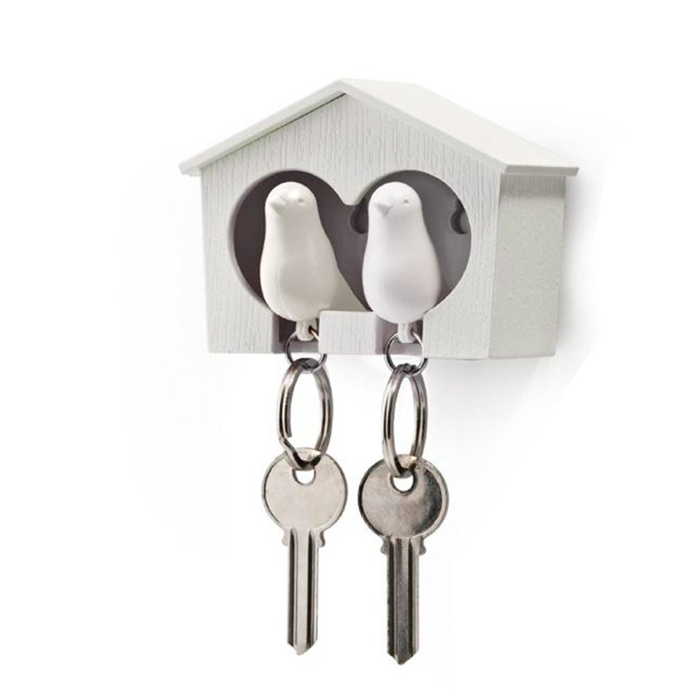 Duo Sparrow Keyring White - White White
