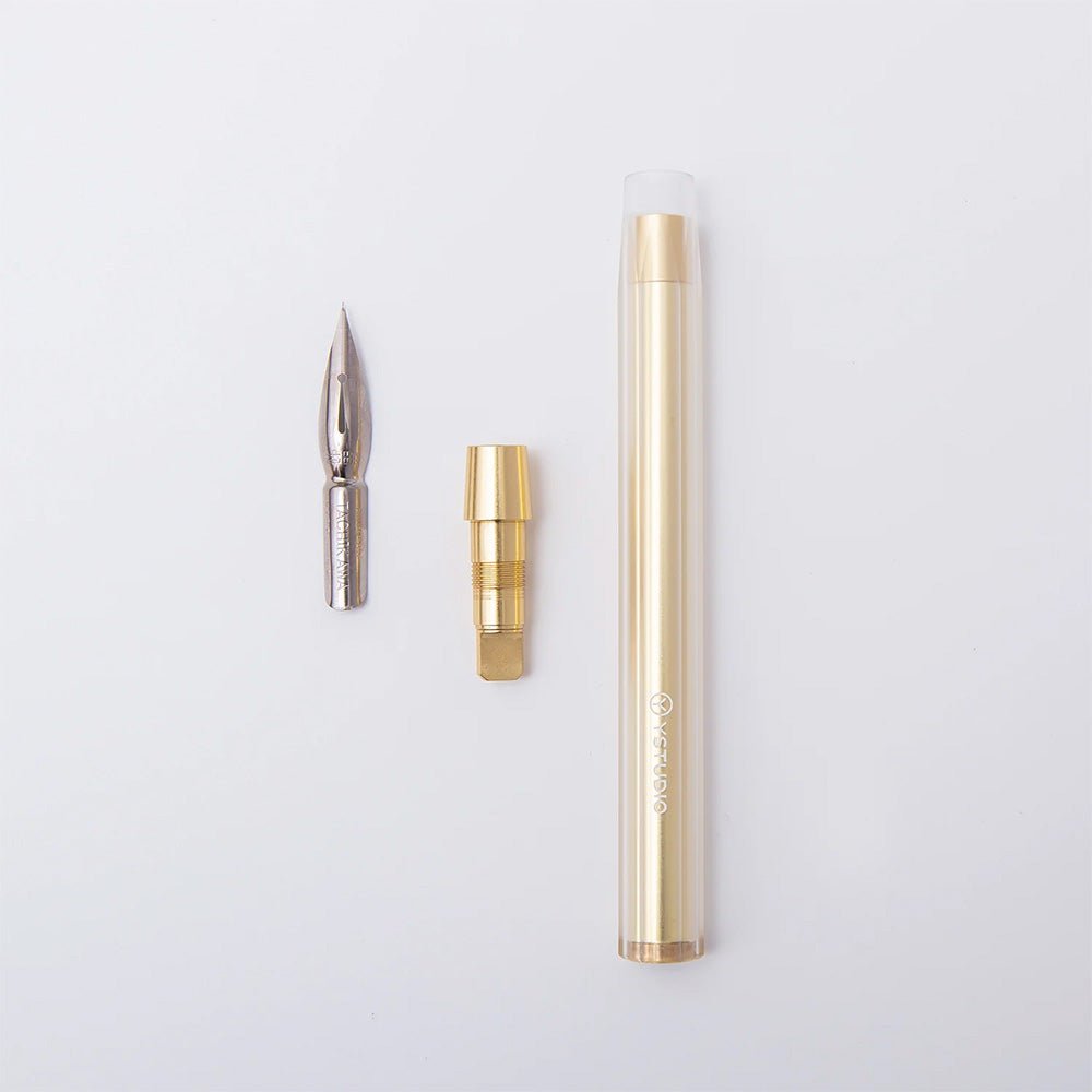 Glamour Evolve Elemental Dip Pen Brass Gold