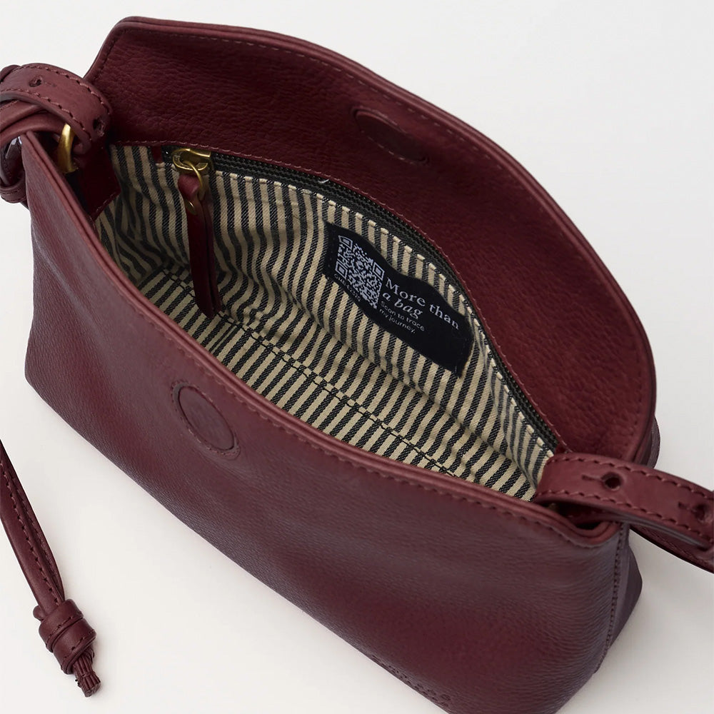Bolso Sienna Mini Soft Grain Leather Dark Cherry