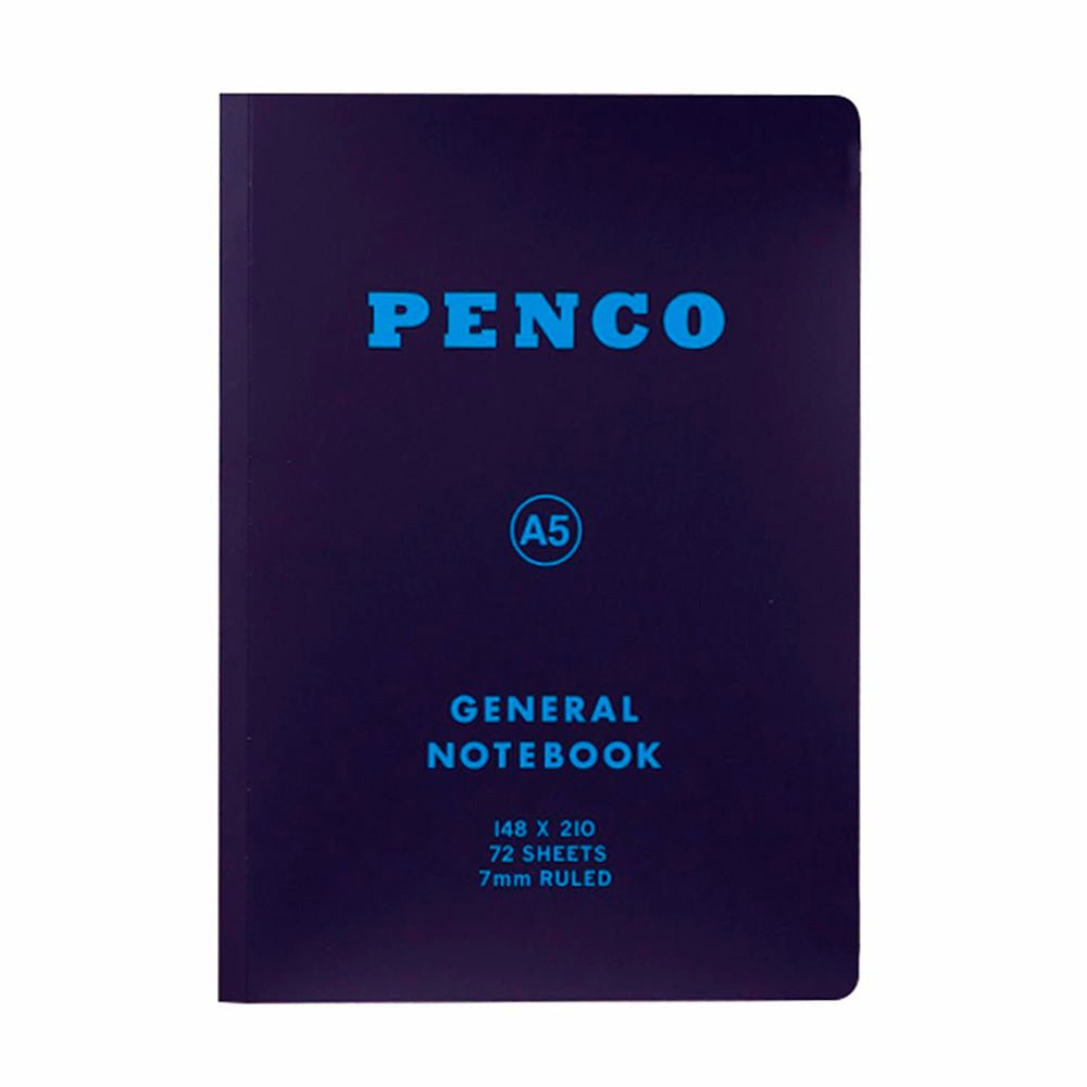 Cuaderno Soft PP A5 Líneas Azul Marino