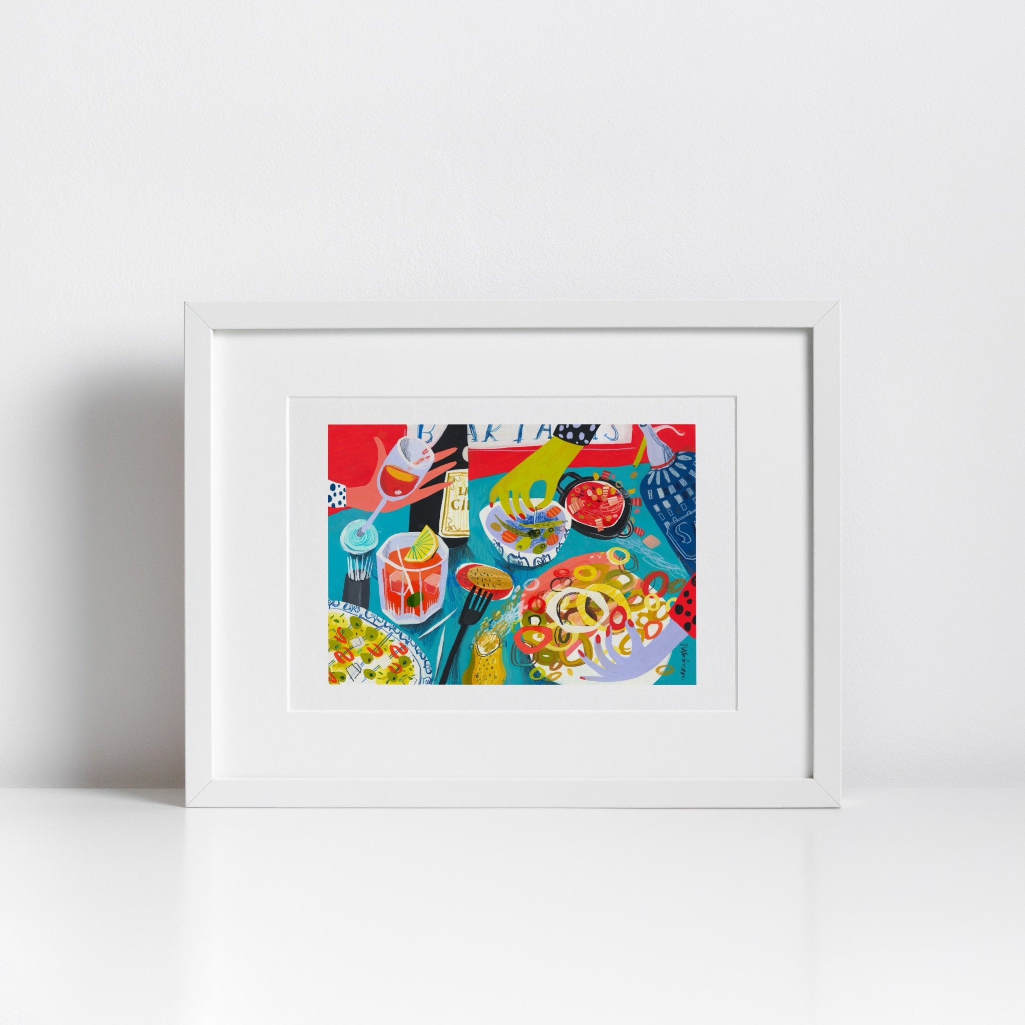 De tapas y raciones Giclée Print