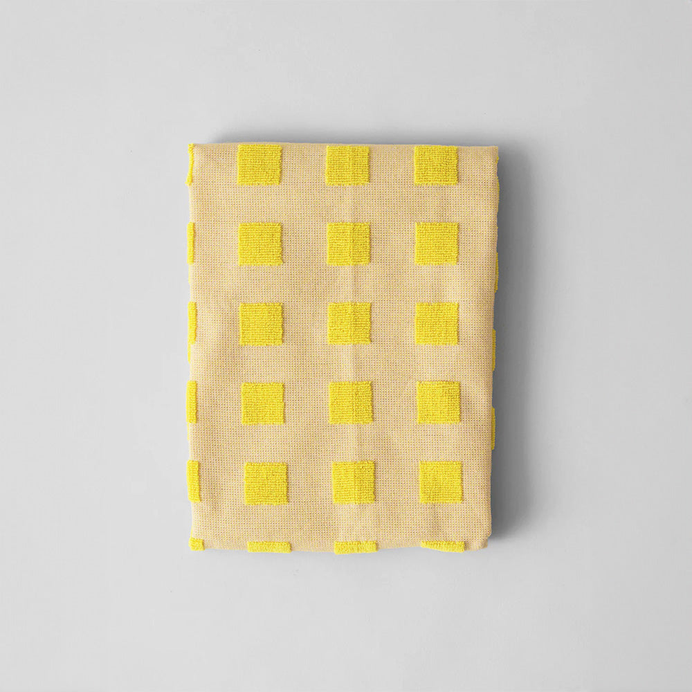 Paño de Cocina Algodón Cuadros Oat/Yellow