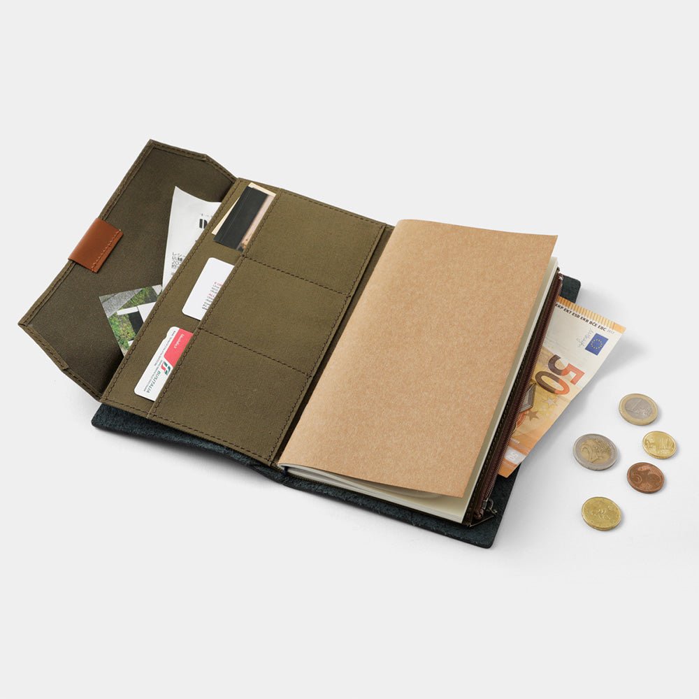 TF Housse de rechange en coton avec fermeture éclair café - Taille standard