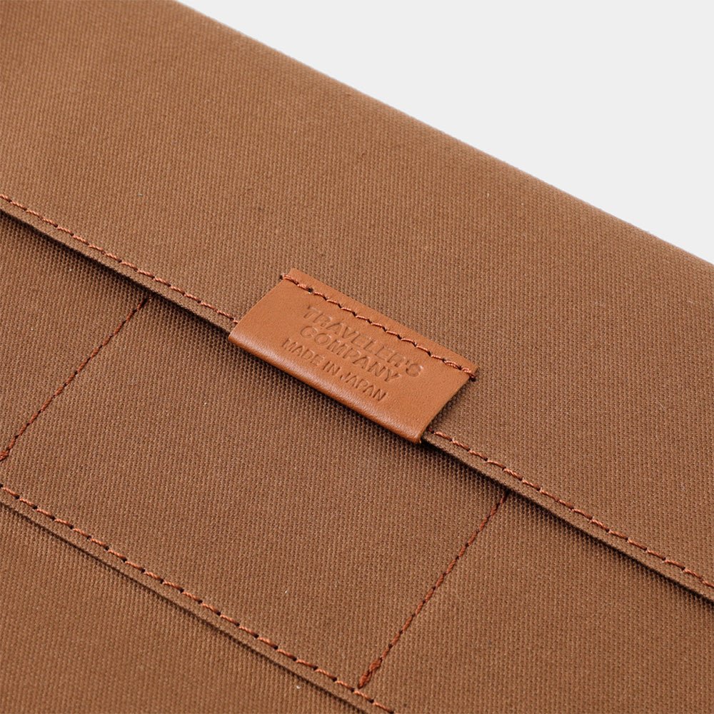 TF Housse de rechange en coton avec fermeture éclair café - Taille standard