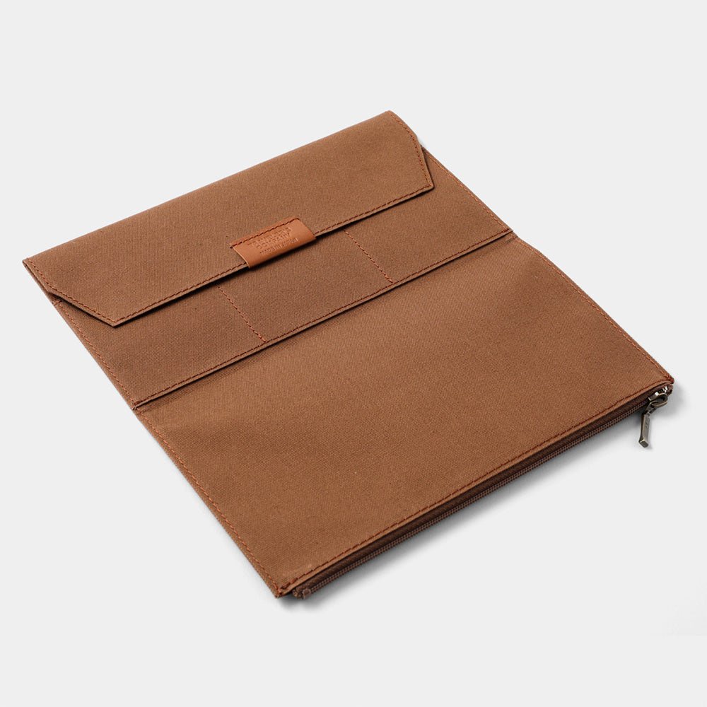 TF Housse de rechange en coton avec fermeture éclair café - Taille standard
