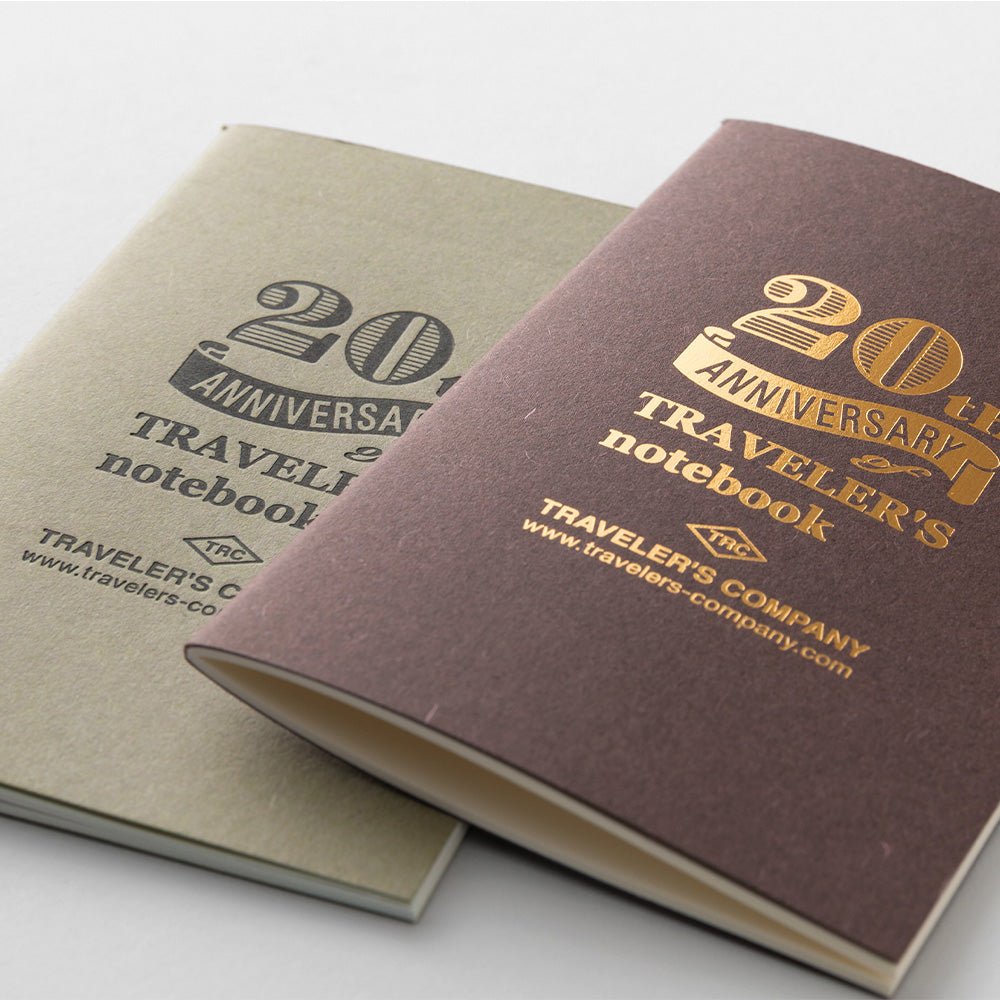 TRAVELER’S notebook Card Size 20th Anniversary Set Brown