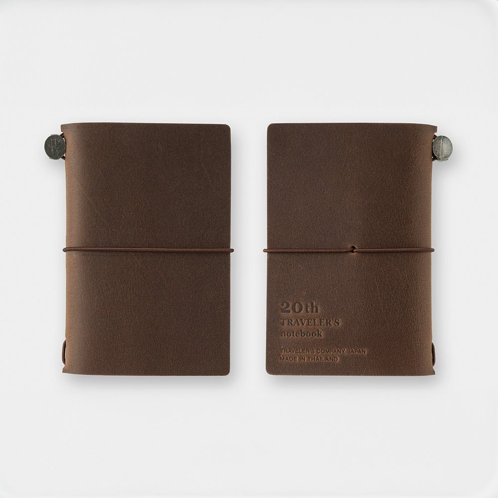 TRAVELER’S notebook Card Size 20th Anniversary Set Brown