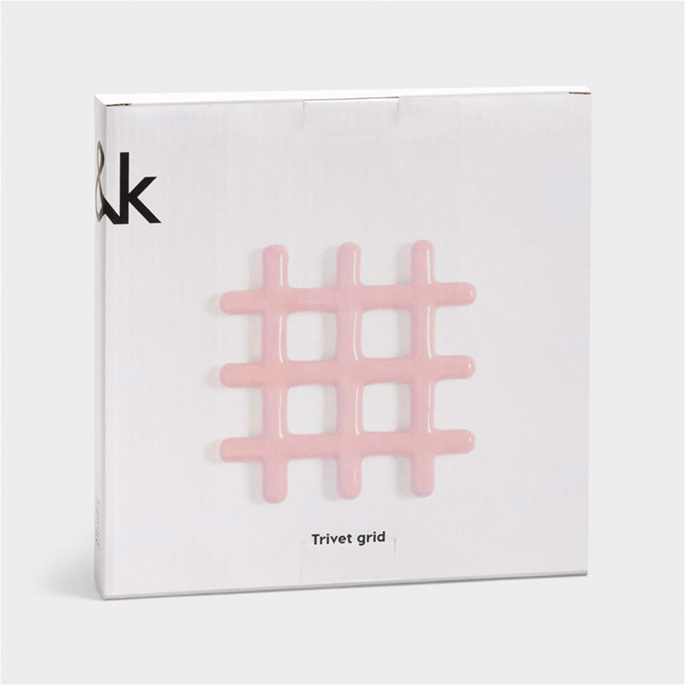 Trivet Grid Pink
