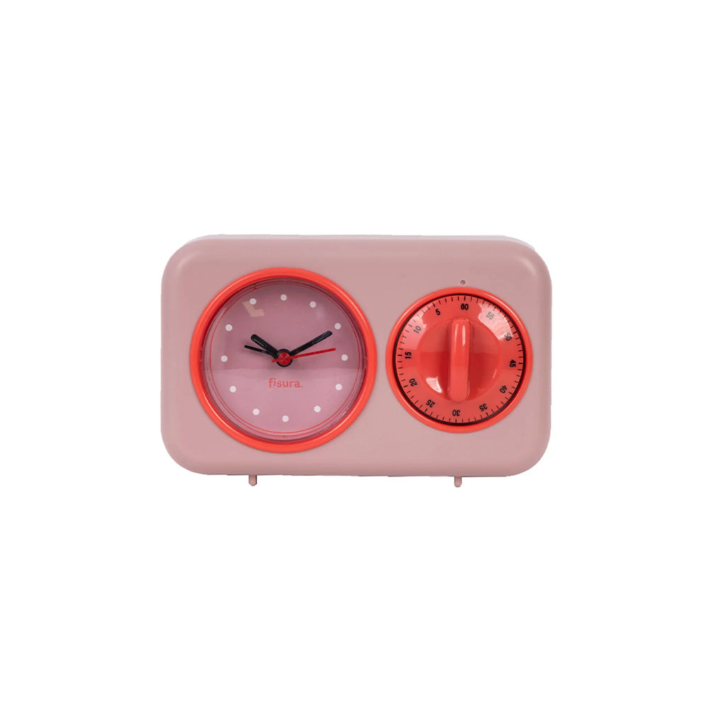 Temporizador de Cocina Retro - Rosa