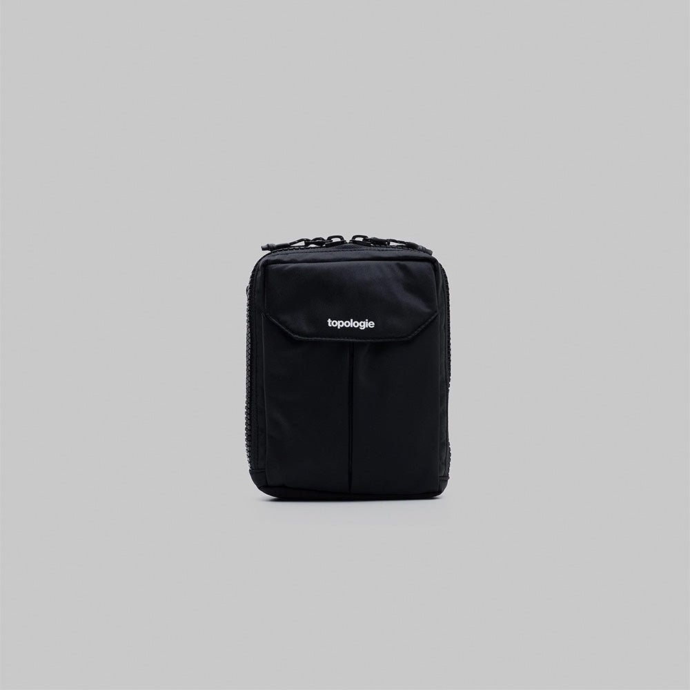 Sacoche utilitaire en satin technique noir