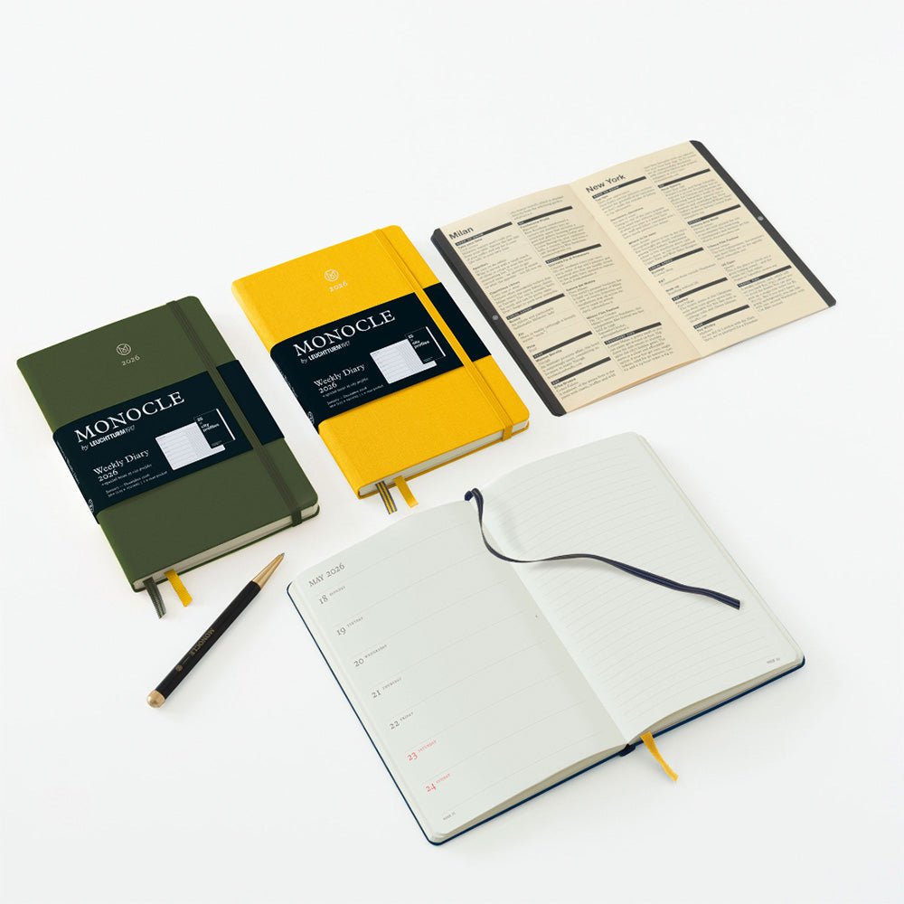 Agenda Weekly Diary 2026 Tapa Dura Olive