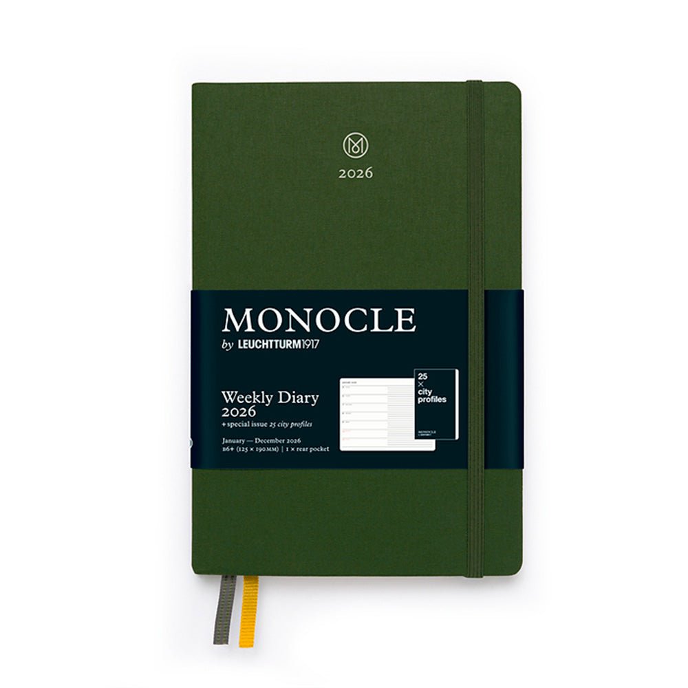 Agenda Weekly Diary 2026 Tapa Dura Olive