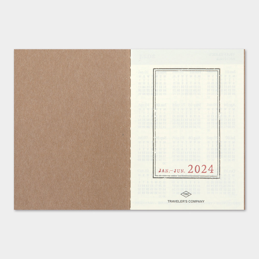 TRAVELER'S notebook Refill Weekly 2024 Passport Size