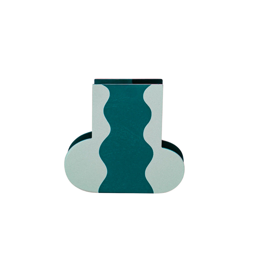 Jarrón de Madera Wave