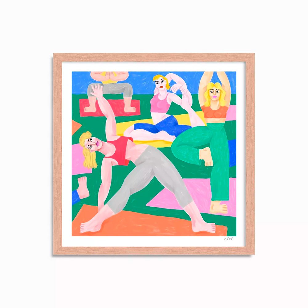 Yoga-ga Lámina Impresión Digital