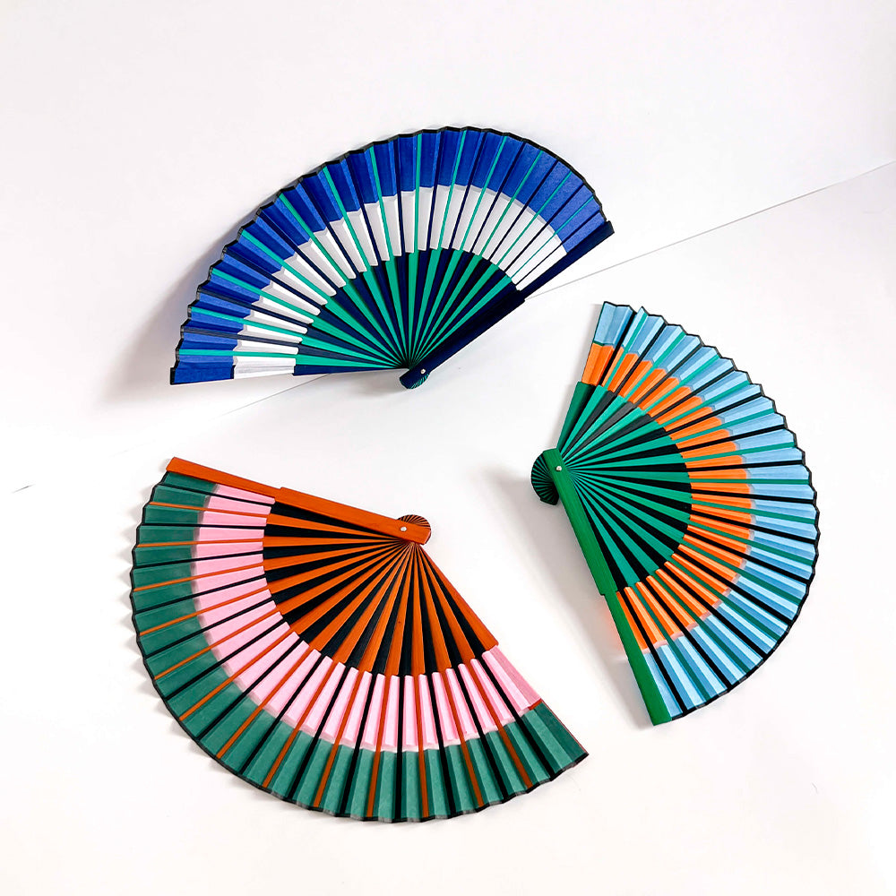 Orange Double Rainbow Fan