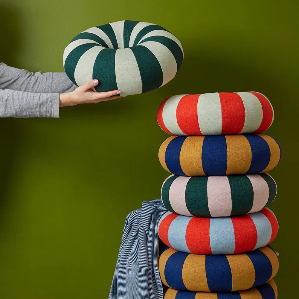 Cojín Float Azul / Rojo