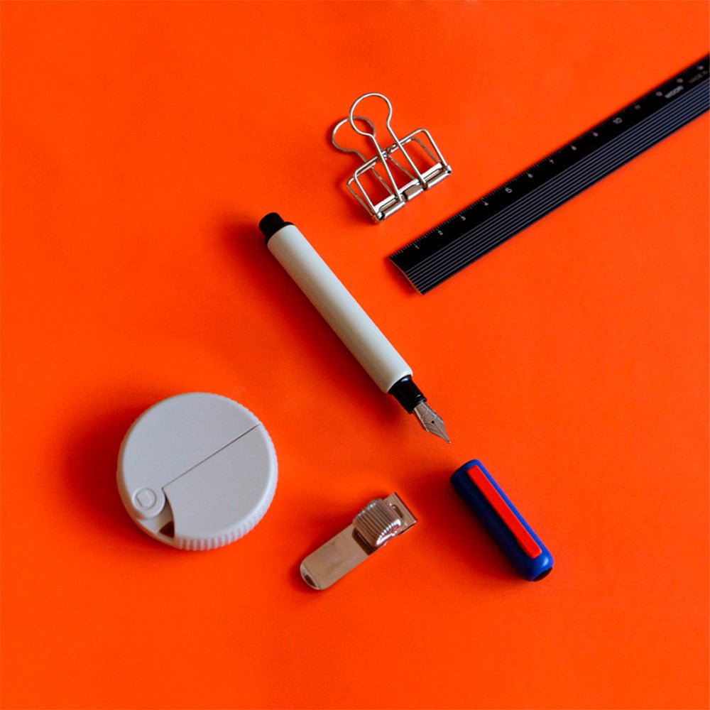 Stylo plume bleu