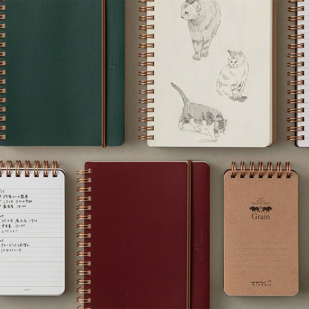 Cahier à spirale WM Grain Variante B6 Rouge