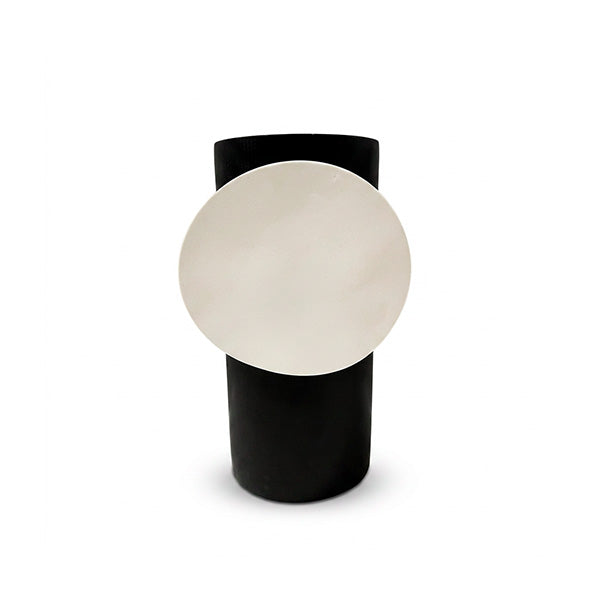 Vase Black Circle Off White