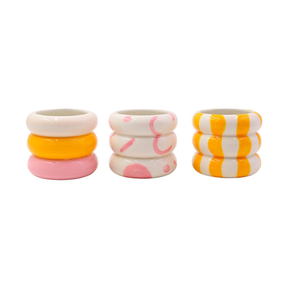 Plant Pot Lia White Pink