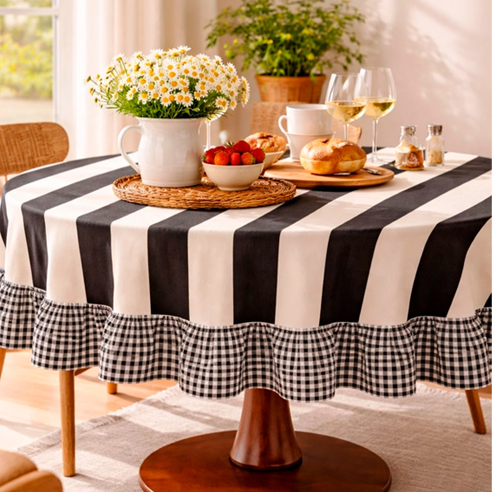 Mantel Redondo Ruffle