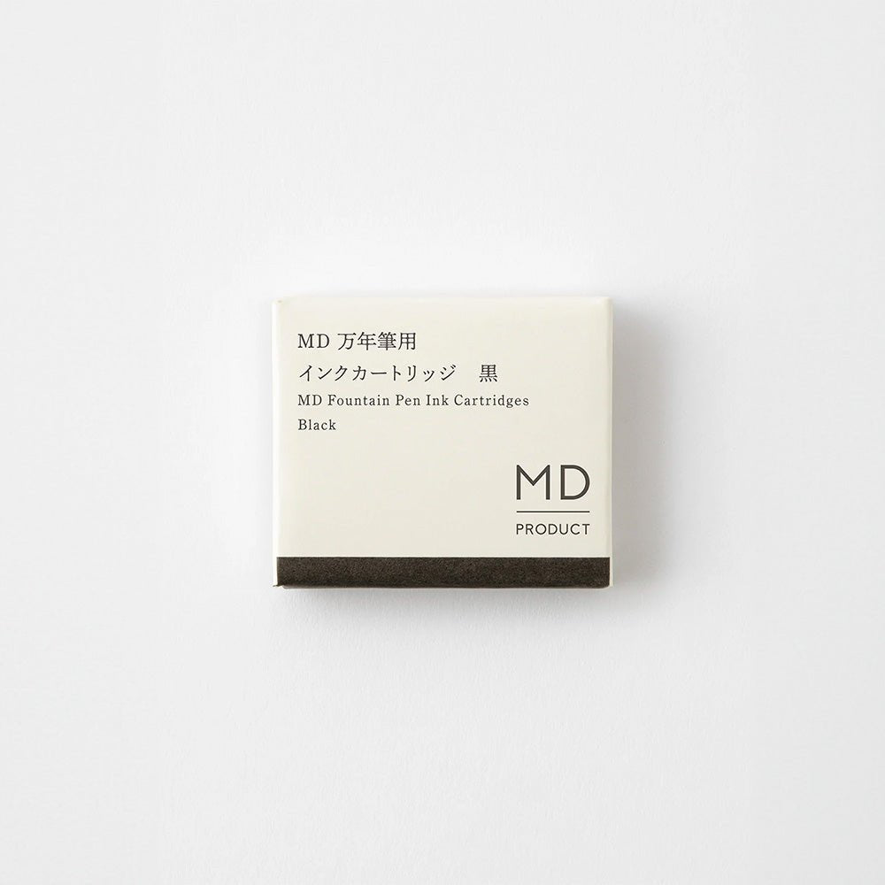 MD Cartridge for MD Fountain Pen Black (set of 6)