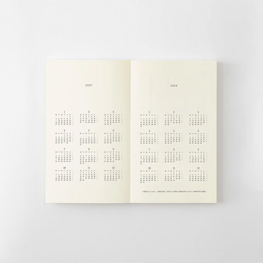 MD Notebook Diary B6 Slim 2027