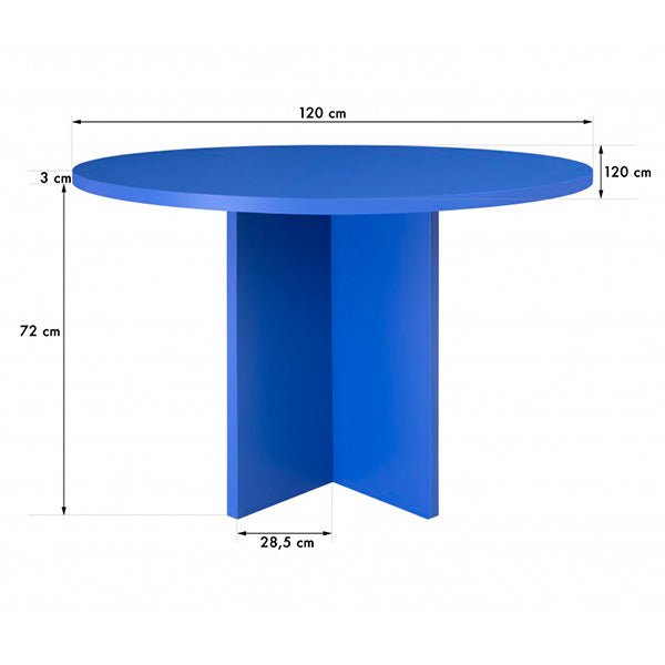 Mesa Redonda Comedor Matilda Pruss 120x72