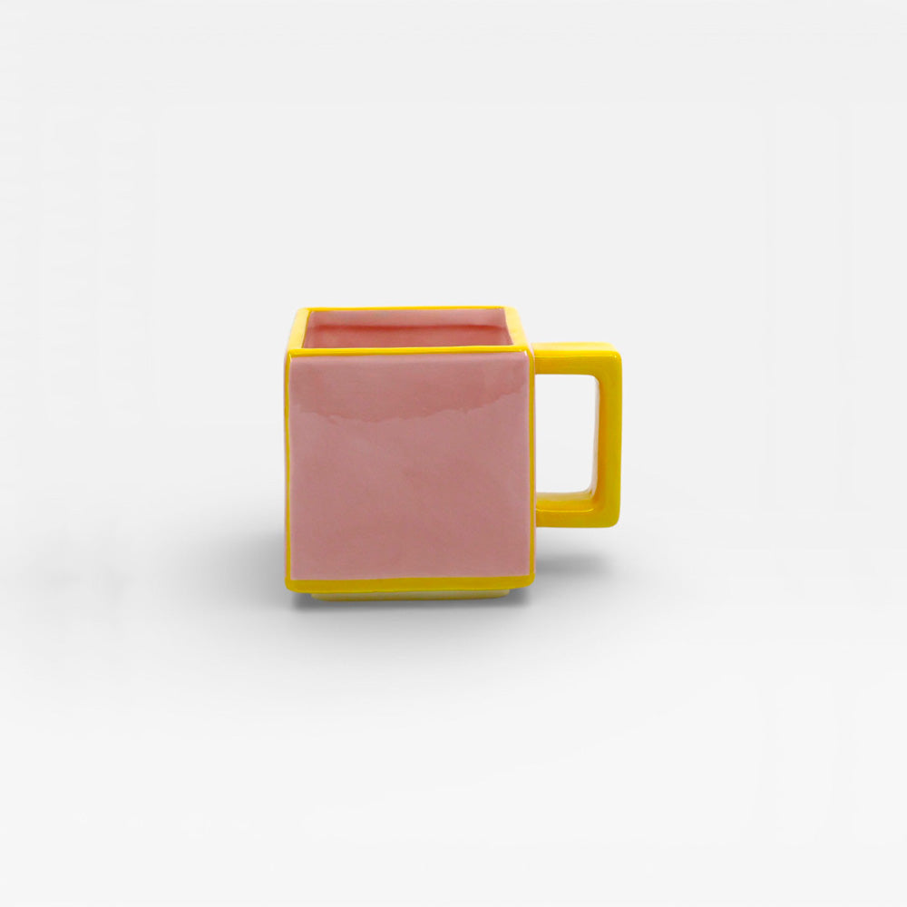 Taza Tile Rosa / Amarillo