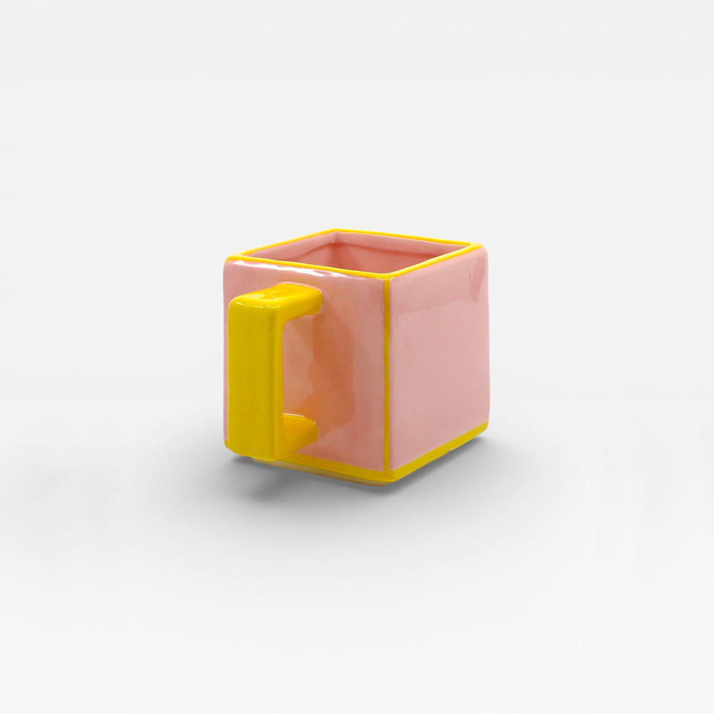 Mug Tile Pink / Yellow