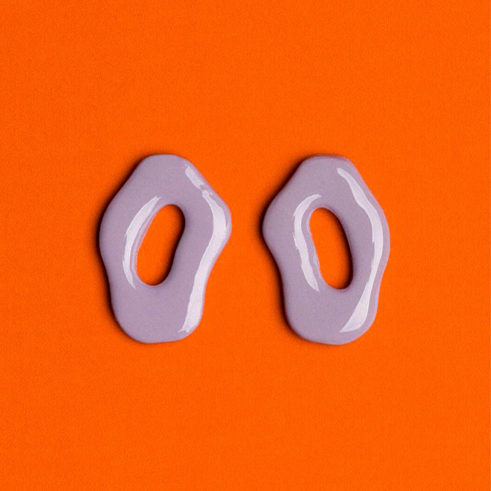 Boucles d'oreilles Ovale Lavande