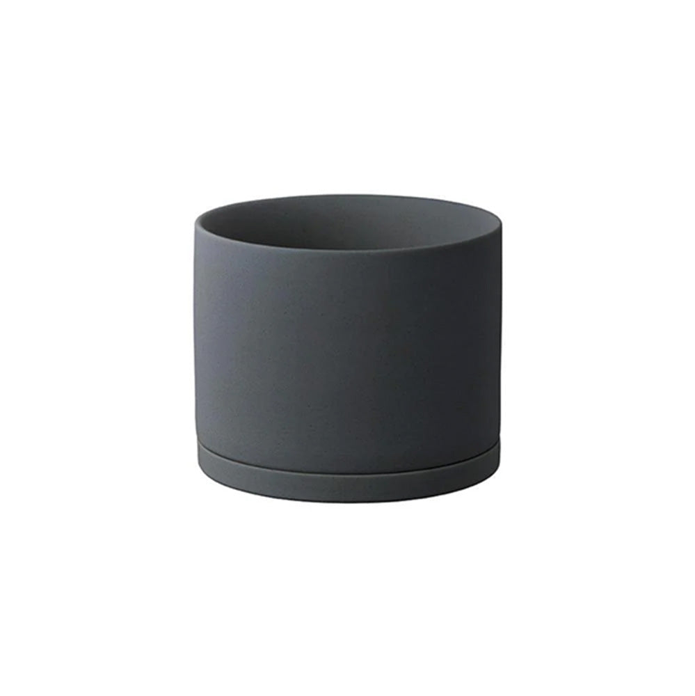 Plant Pot 191 - 135 x 115 mm Dark Gray