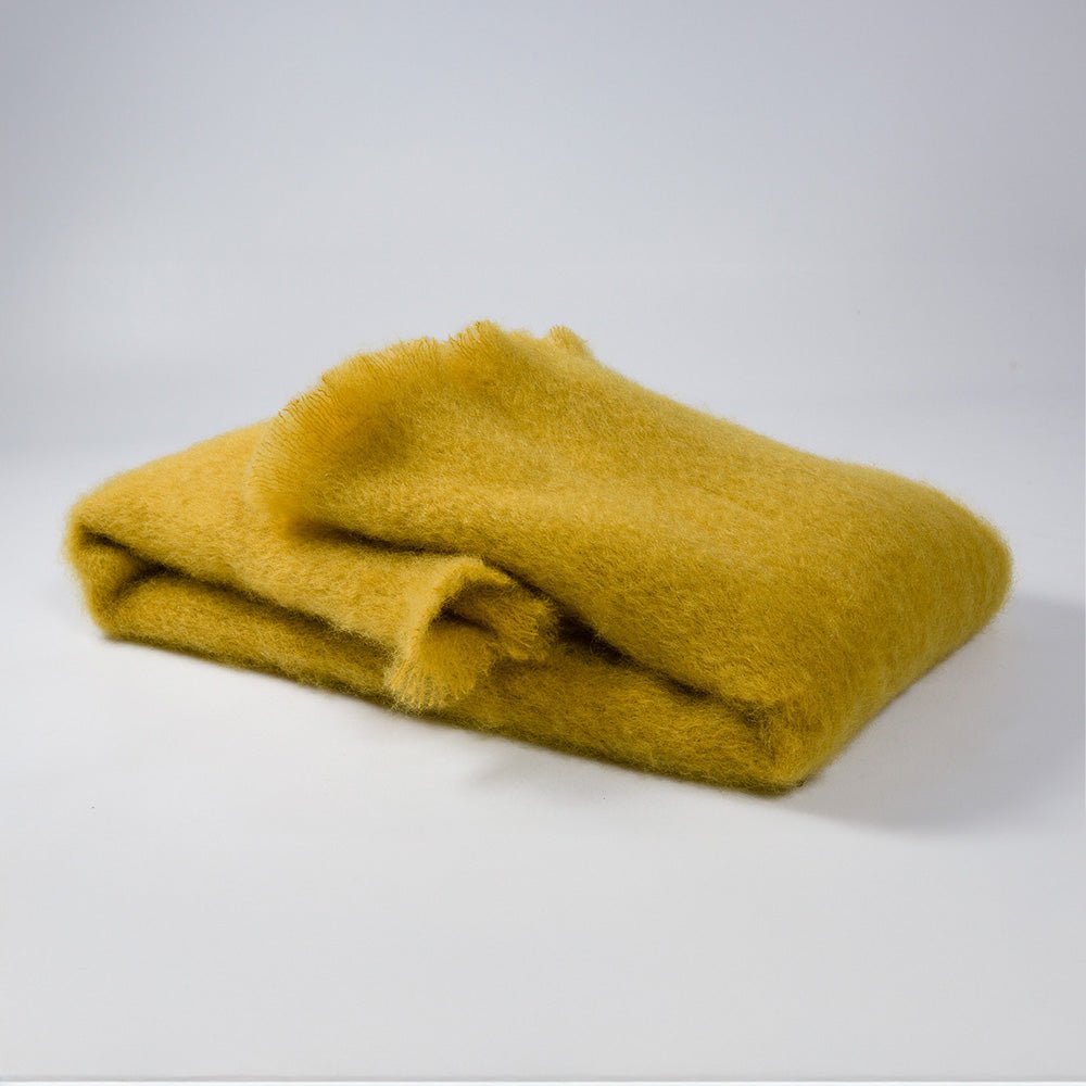 Foulard Mohair Mustard 793 18x170