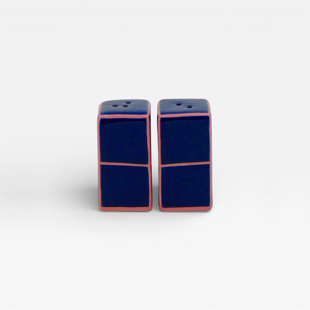 Salt and Pepper Tile Set Blue / Pink