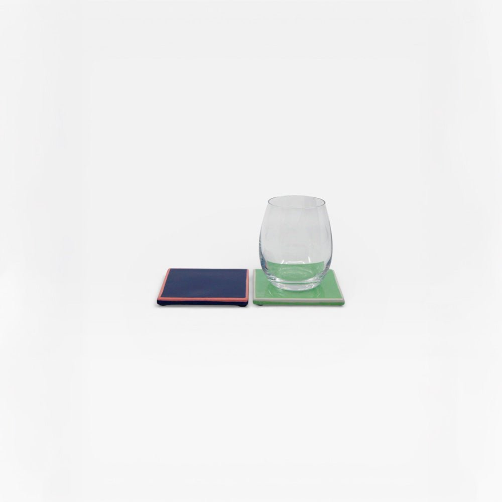 Coasters Tile Blue / Pink (set of 4)