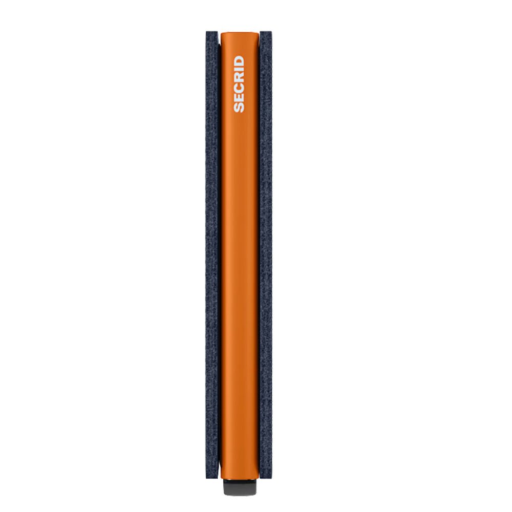 Slimwallet Matte Nightblue - Orange