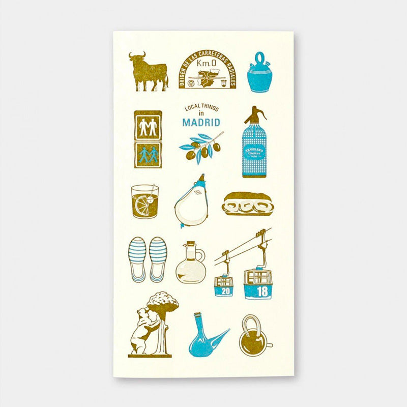 Carnet de voyage - Recharges - Activités locales à Madrid - Format standard