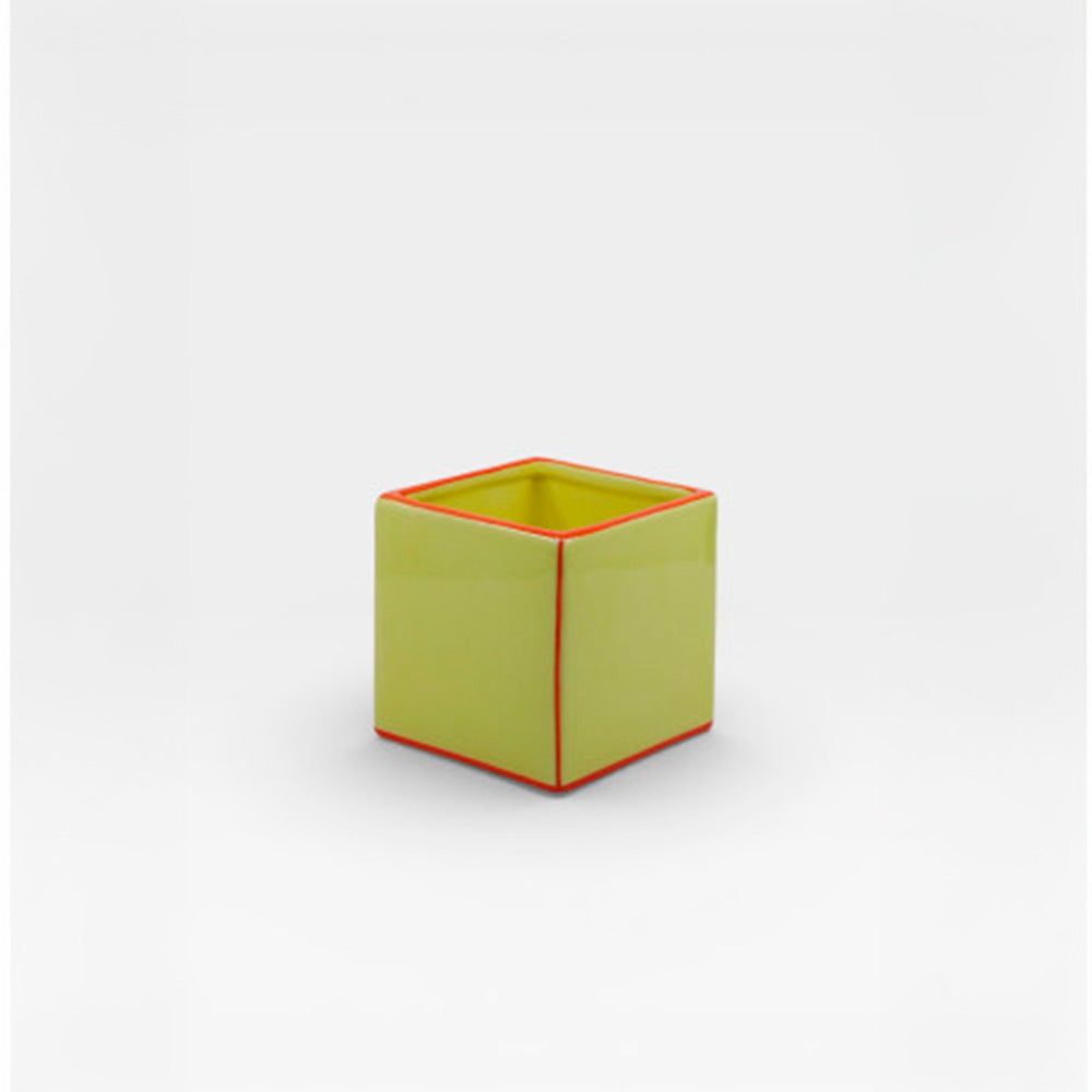 Jarrón Tile Simple Amarillo / Naranja