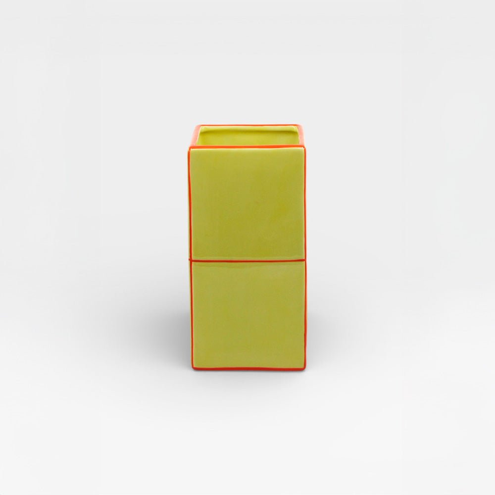 Vase Tile Double Jaune / Orange