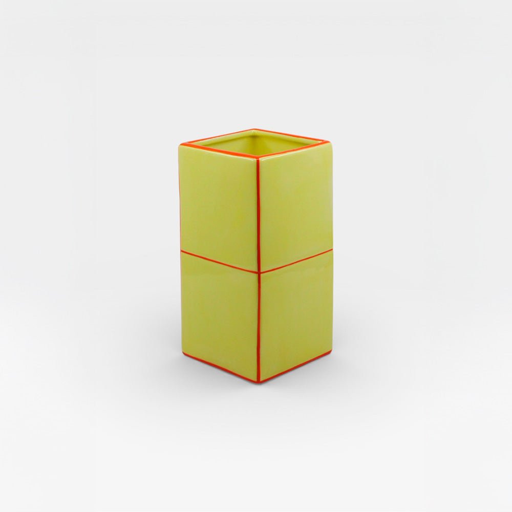 Vase Tile Double Jaune / Orange