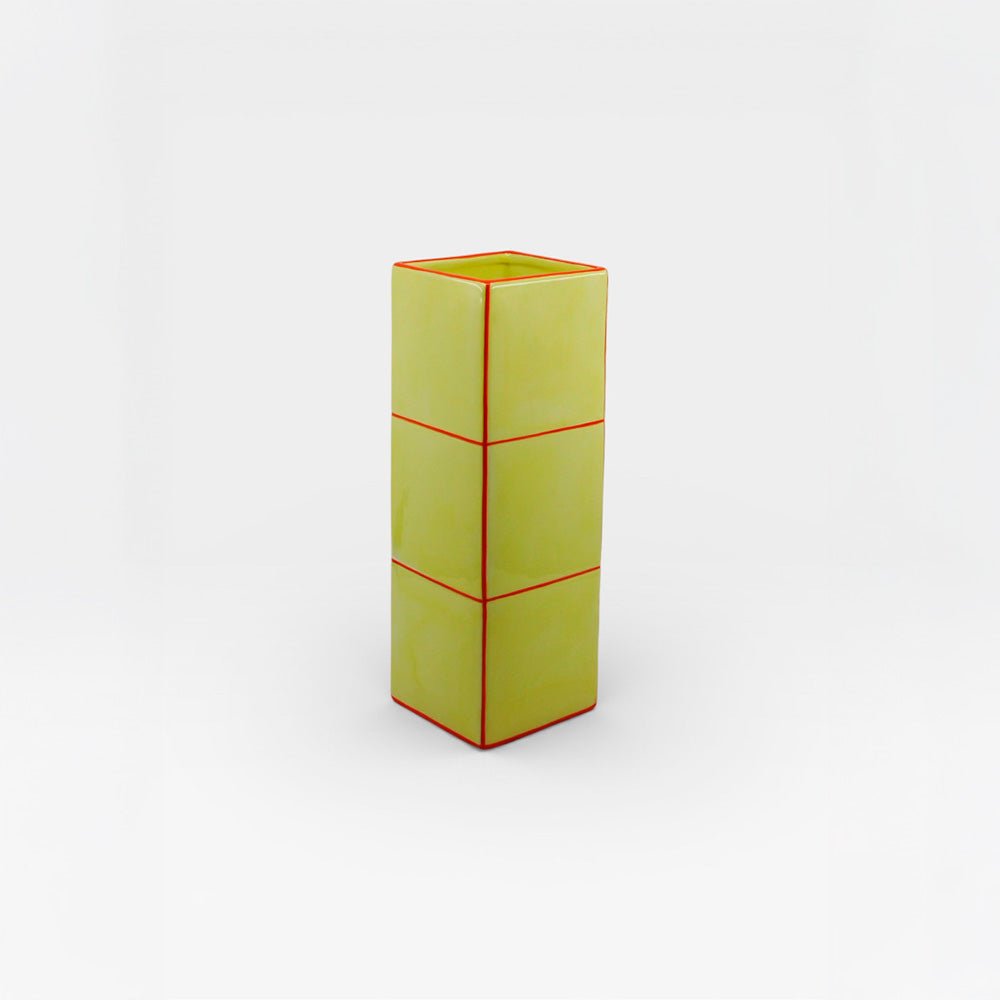 Vase Tile Triple Jaune / Orange