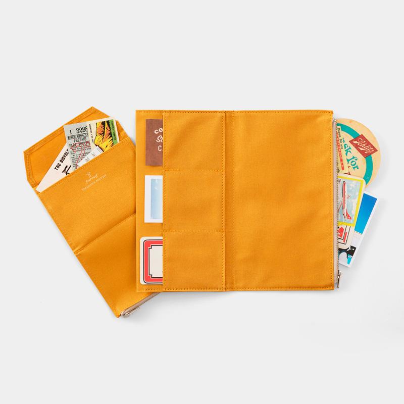 TF Refill Paper Cloth Zipper Mustard - Passport Size